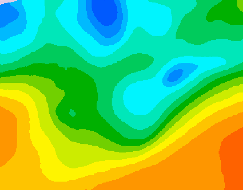 GDPS 500 millibar geopotential height 084 hour forecast chart for Canada based on 2026/05/17 0000Z data