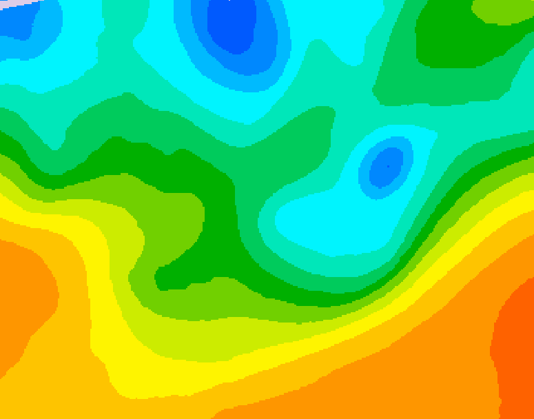 GDPS 500 millibar geopotential height 096 hour forecast chart for Canada based on 2026/05/17 0000Z data