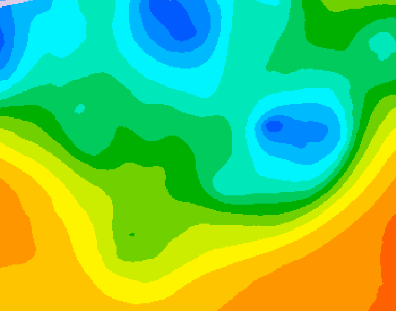 GDPS 500 millibar geopotential height 114 hour forecast chart for Canada based on 2026/05/17 0000Z data
