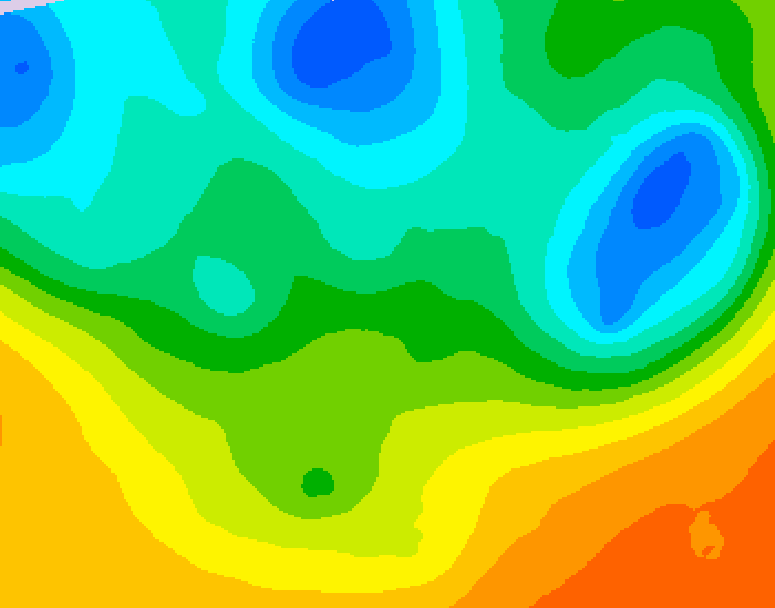GDPS 500 millibar geopotential height 138 hour forecast chart for Canada based on 2026/05/17 0000Z data