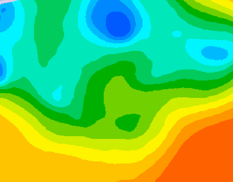 GDPS 500 millibar geopotential height 180 hour forecast chart for Canada based on 2026/05/17 0000Z data