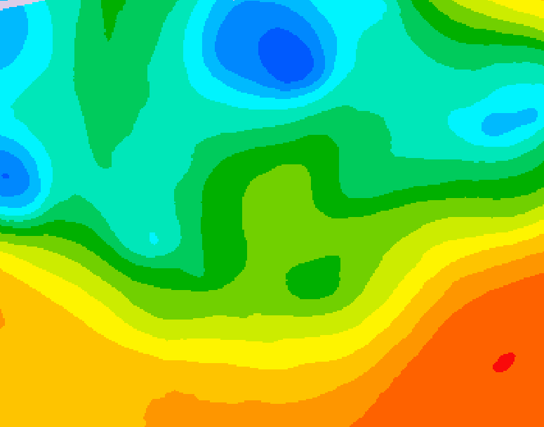 GDPS 500 millibar geopotential height 186 hour forecast chart for Canada based on 2026/05/17 0000Z data