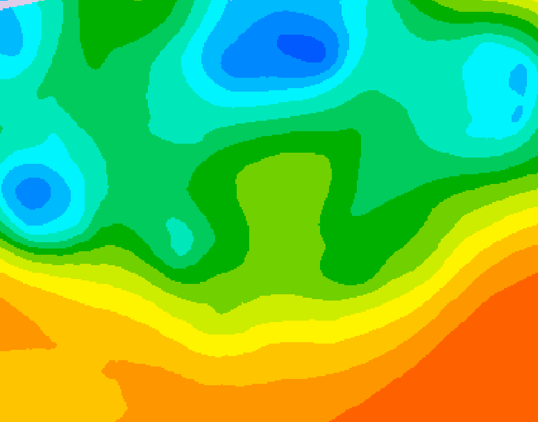 GDPS 500 millibar geopotential height 198 hour forecast chart for Canada based on 2026/05/17 0000Z data