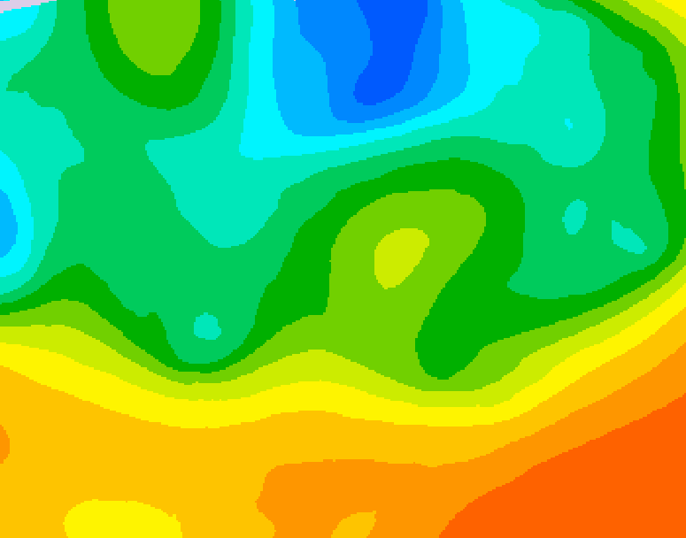 GDPS 500 millibar geopotential height 234 hour forecast chart for Canada based on 2026/05/17 0000Z data