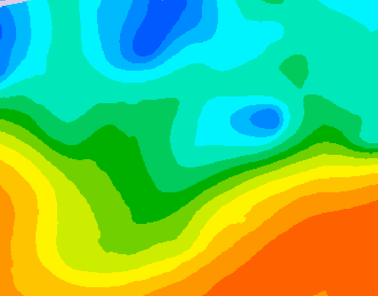 GDPS 500 millibar geopotential height 042 hour forecast chart for Canada based on 2026/05/17 1200Z data