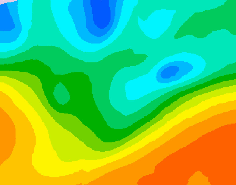 GDPS 500 millibar geopotential height 060 hour forecast chart for Canada based on 2026/05/17 1200Z data