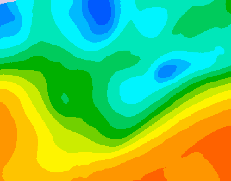 GDPS 500 millibar geopotential height 066 hour forecast chart for Canada based on 2026/05/17 1200Z data