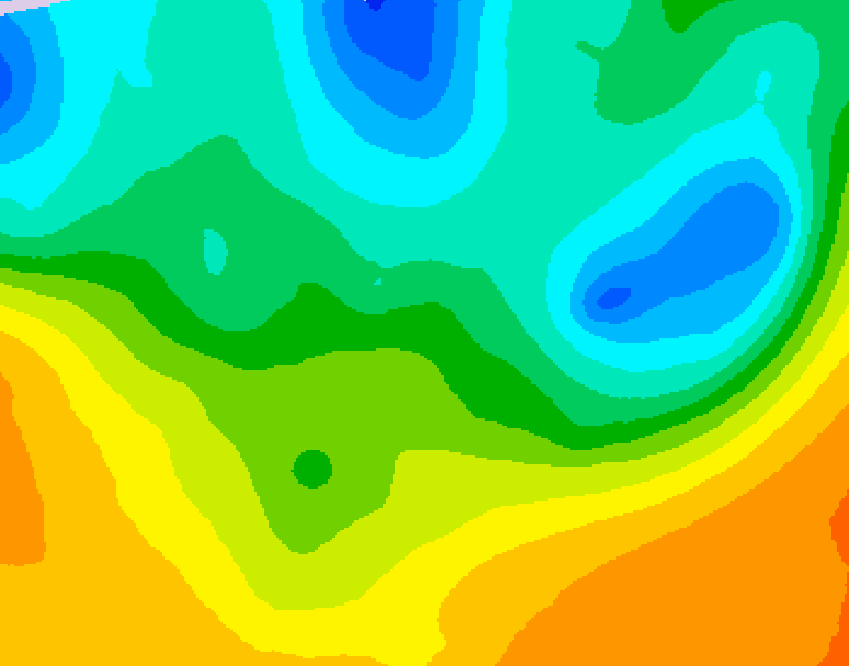 GDPS 500 millibar geopotential height 114 hour forecast chart for Canada based on 2026/05/17 1200Z data