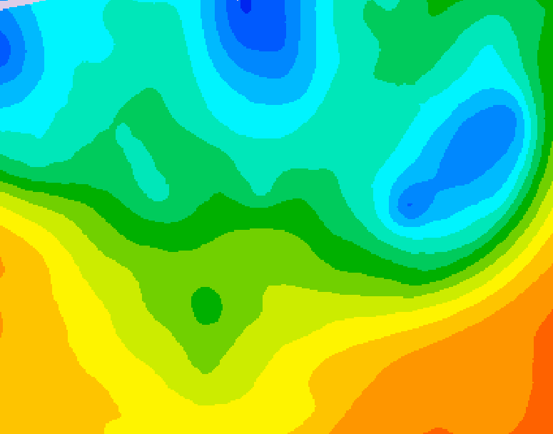 GDPS 500 millibar geopotential height 120 hour forecast chart for Canada based on 2026/05/17 1200Z data