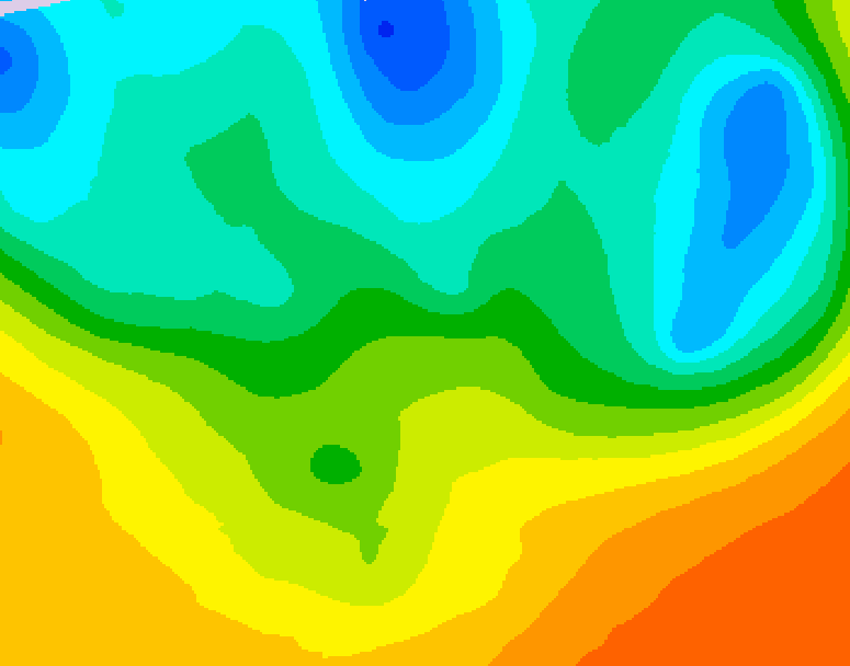 GDPS 500 millibar geopotential height 132 hour forecast chart for Canada based on 2026/05/17 1200Z data