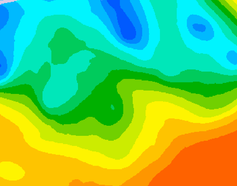 GDPS 500 millibar geopotential height 162 hour forecast chart for Canada based on 2026/05/17 1200Z data