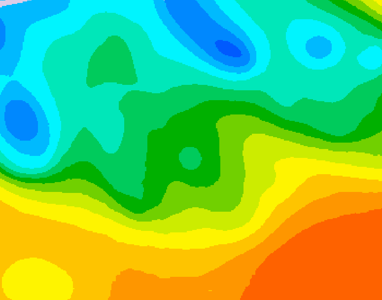 GDPS 500 millibar geopotential height 180 hour forecast chart for Canada based on 2026/05/17 1200Z data