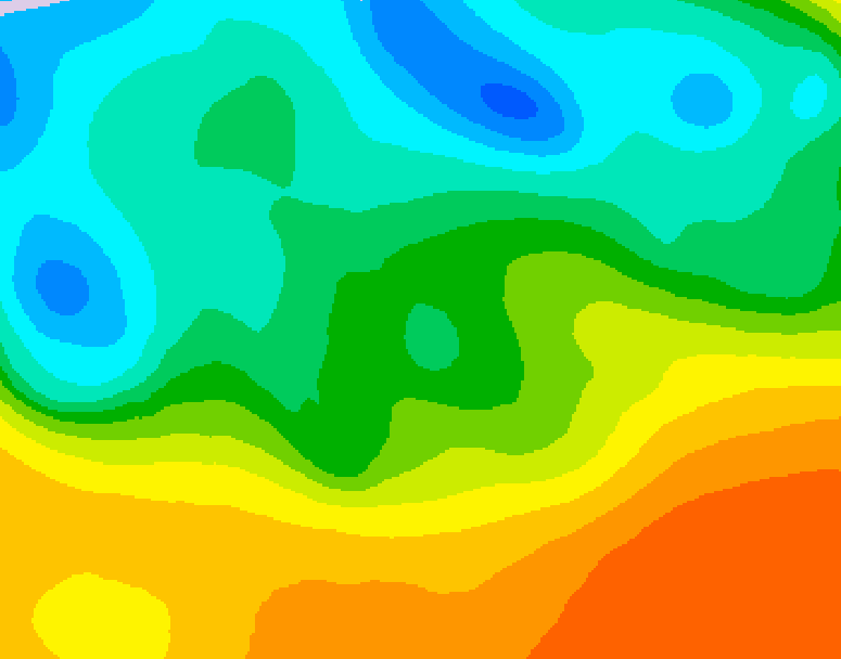GDPS 500 millibar geopotential height 186 hour forecast chart for Canada based on 2026/05/17 1200Z data