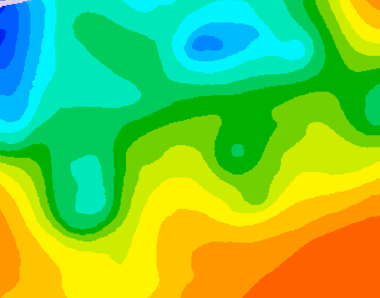 GDPS 500 millibar geopotential height 222 hour forecast chart for Canada based on 2026/05/17 1200Z data