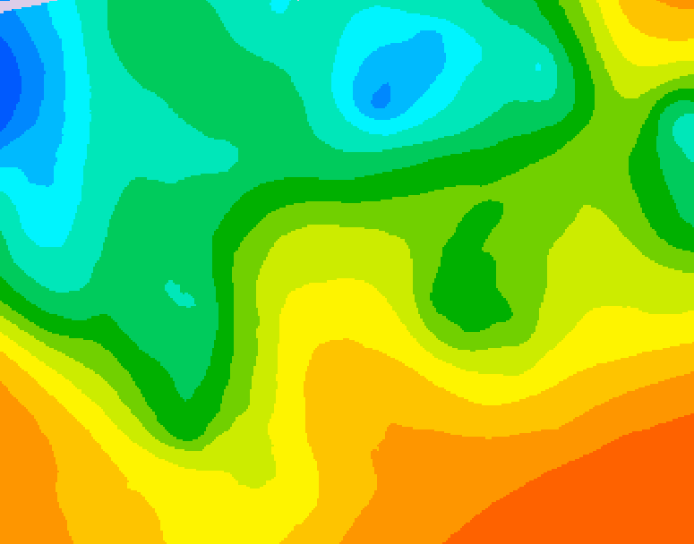 GDPS 500 millibar geopotential height 234 hour forecast chart for Canada based on 2026/05/17 1200Z data