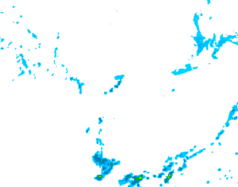 GDPS precipitation 120 hour forecast chart for Canada based on 2026/05/17 1200Z data