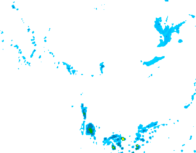 GDPS precipitation 126 hour forecast chart for Canada based on 2026/05/17 1200Z data