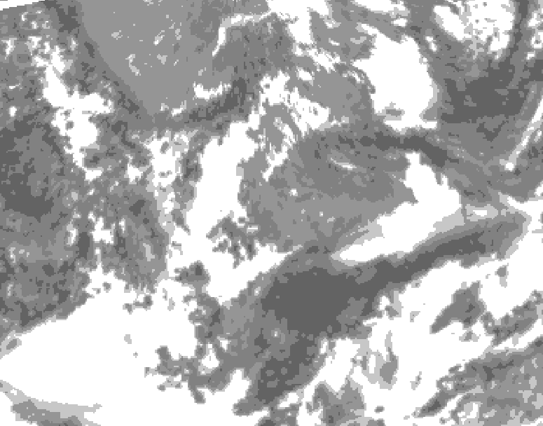 GDPS total cloud 060 hour forecast chart for Canada based on 2026/05/17 0000Z data