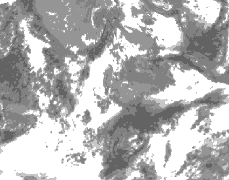 GDPS total cloud 066 hour forecast chart for Canada based on 2026/05/17 0000Z data