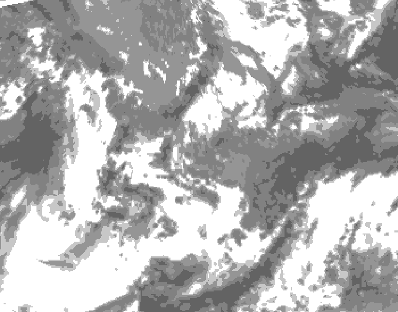 GDPS total cloud 090 hour forecast chart for Canada based on 2026/05/17 0000Z data