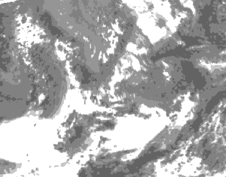 GDPS total cloud 108 hour forecast chart for Canada based on 2026/05/17 0000Z data