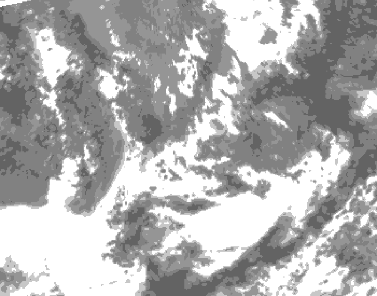 GDPS total cloud 114 hour forecast chart for Canada based on 2026/05/17 0000Z data