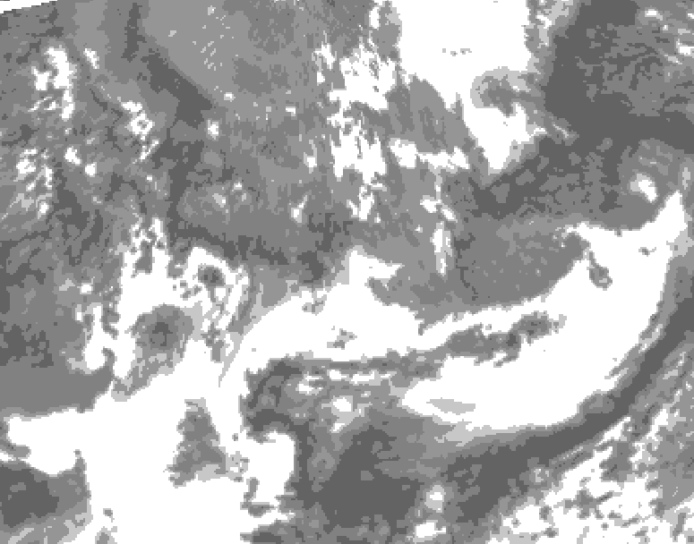 GDPS total cloud 132 hour forecast chart for Canada based on 2026/05/17 0000Z data