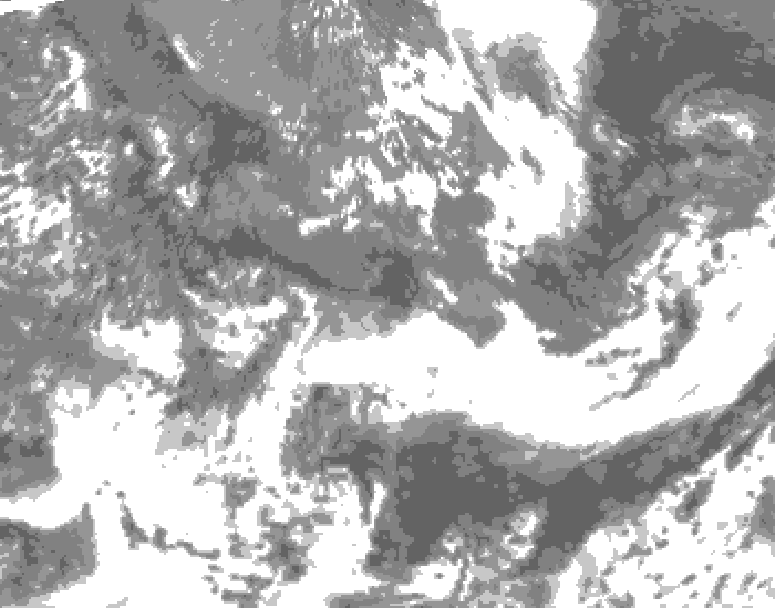 GDPS total cloud 144 hour forecast chart for Canada based on 2026/05/17 0000Z data