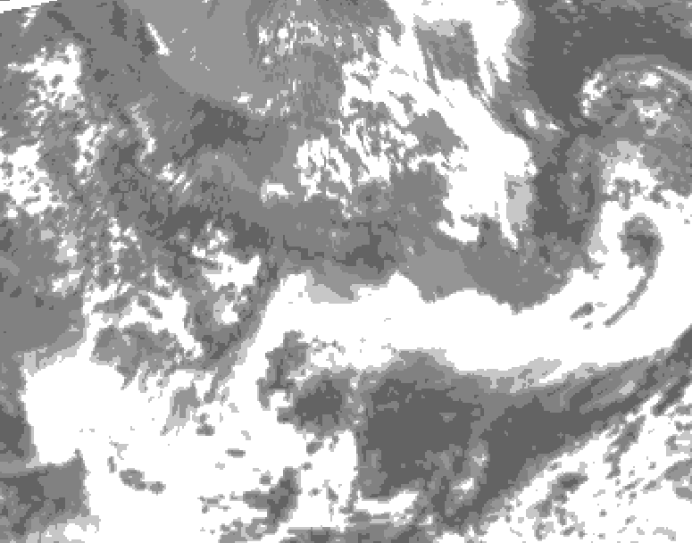 GDPS total cloud 150 hour forecast chart for Canada based on 2026/05/17 0000Z data