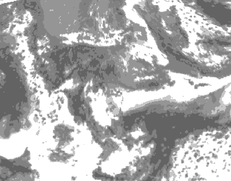 GDPS total cloud 180 hour forecast chart for Canada based on 2026/05/17 0000Z data