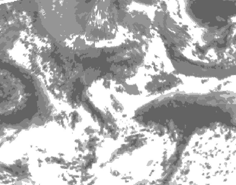 GDPS total cloud 192 hour forecast chart for Canada based on 2026/05/17 0000Z data