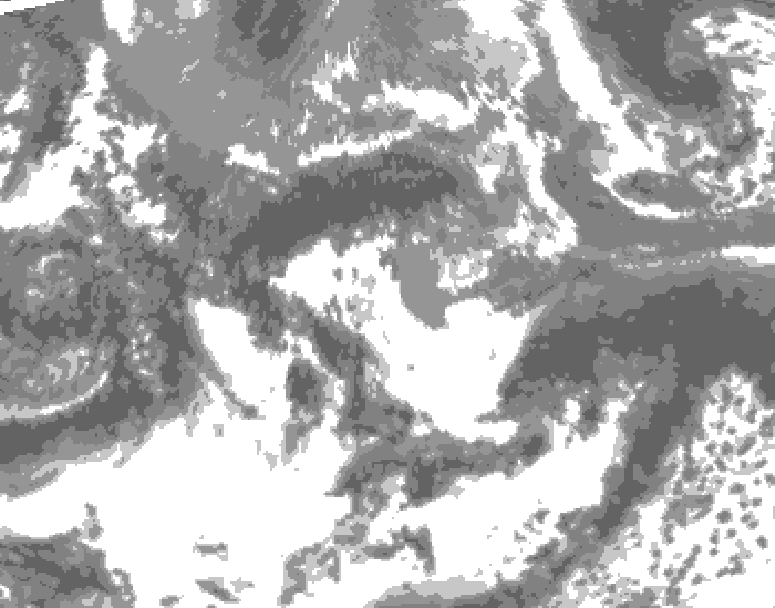 GDPS total cloud 204 hour forecast chart for Canada based on 2026/05/17 0000Z data
