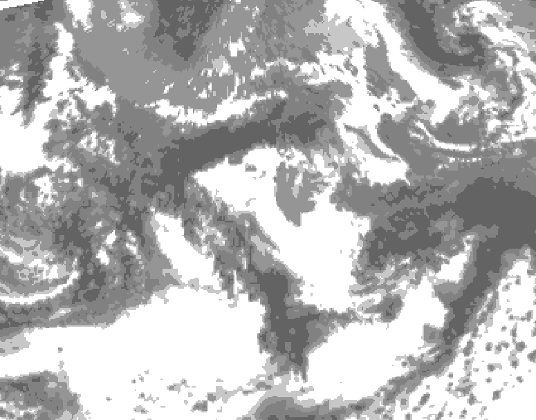 GDPS total cloud 210 hour forecast chart for Canada based on 2026/05/17 0000Z data
