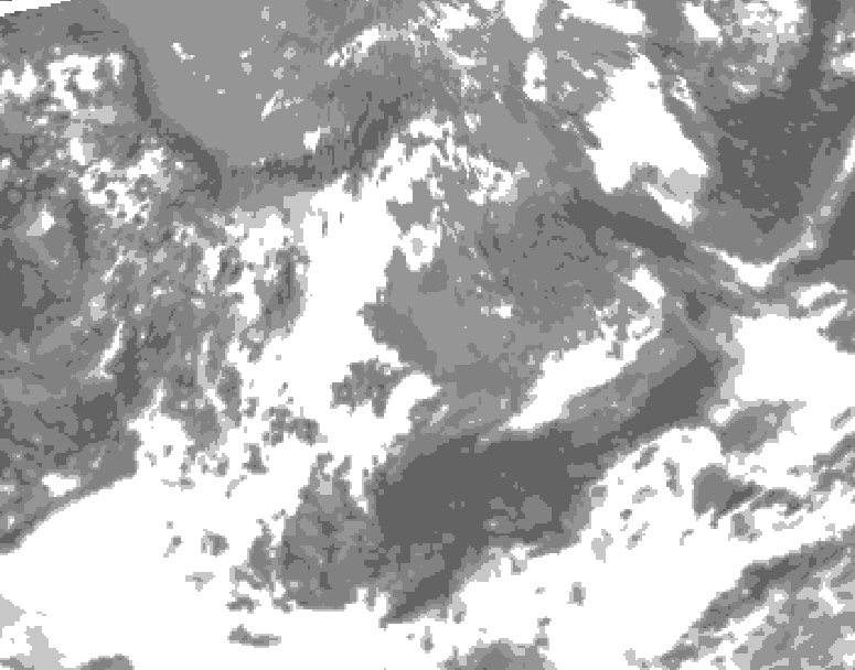 GDPS total cloud 042 hour forecast chart for Canada based on 2026/05/17 1200Z data