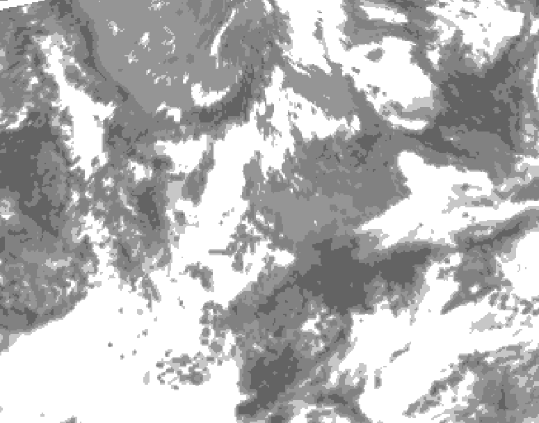 GDPS total cloud 054 hour forecast chart for Canada based on 2026/05/17 1200Z data