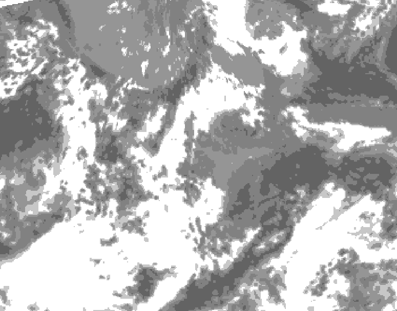 GDPS total cloud 066 hour forecast chart for Canada based on 2026/05/17 1200Z data