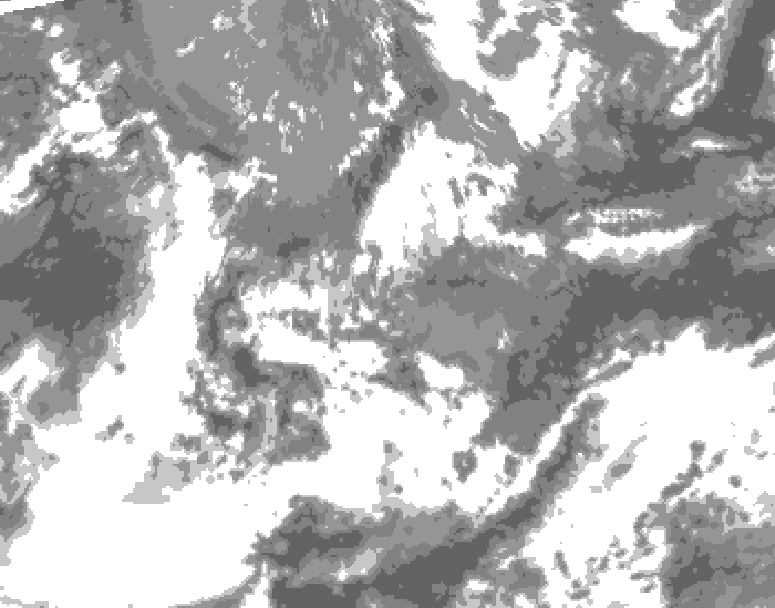 GDPS total cloud 078 hour forecast chart for Canada based on 2026/05/17 1200Z data