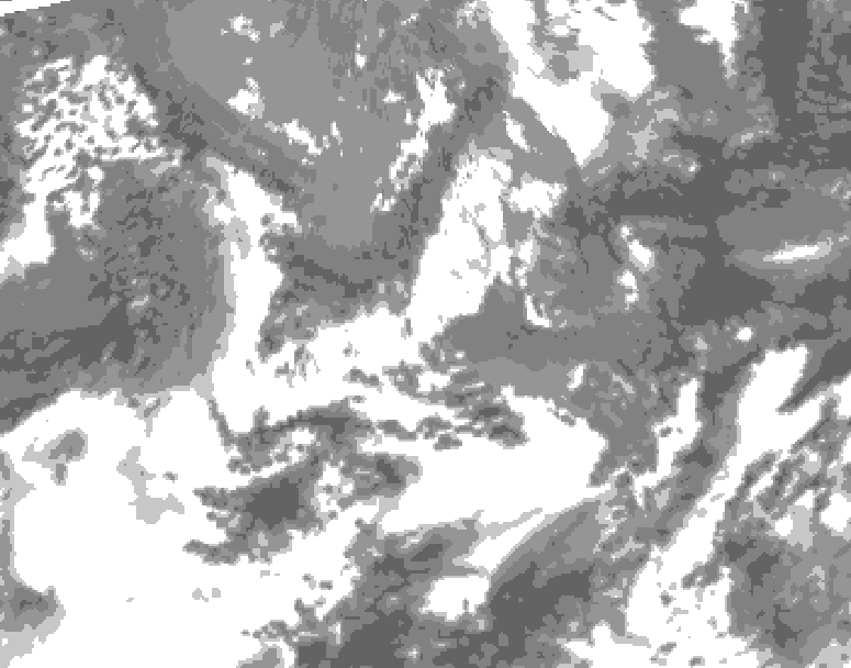 GDPS total cloud 090 hour forecast chart for Canada based on 2026/05/17 1200Z data
