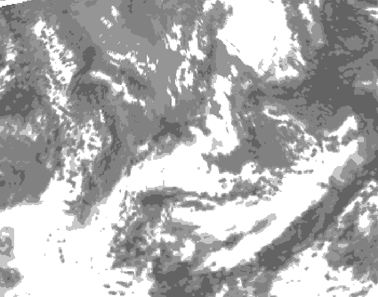 GDPS total cloud 108 hour forecast chart for Canada based on 2026/05/17 1200Z data