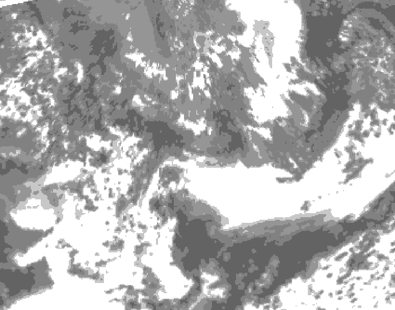 GDPS total cloud 138 hour forecast chart for Canada based on 2026/05/17 1200Z data