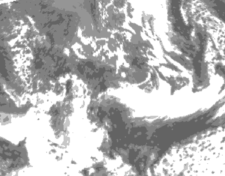 GDPS total cloud 150 hour forecast chart for Canada based on 2026/05/17 1200Z data