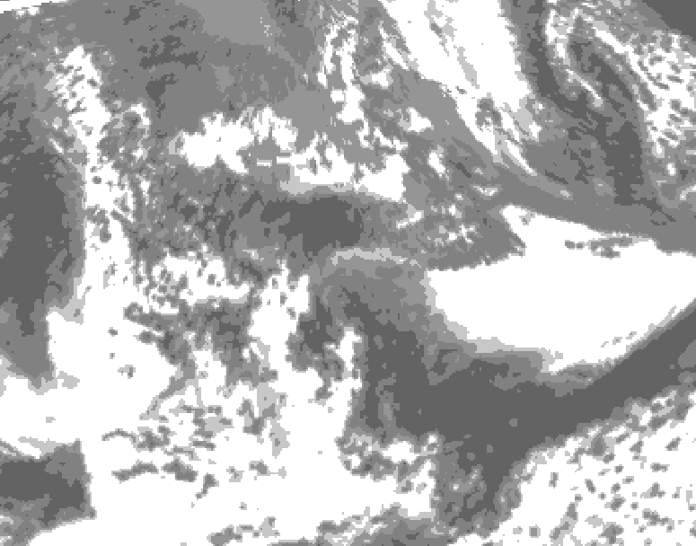 GDPS total cloud 162 hour forecast chart for Canada based on 2026/05/17 1200Z data