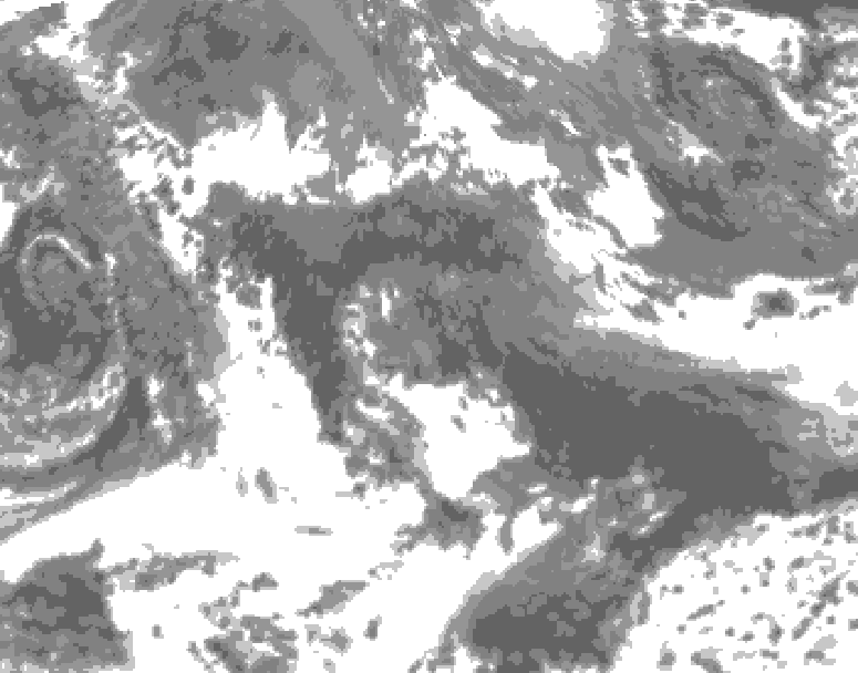 GDPS total cloud 186 hour forecast chart for Canada based on 2026/05/17 1200Z data