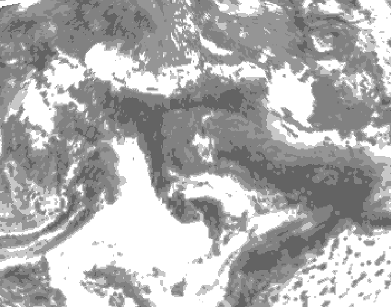 GDPS total cloud 198 hour forecast chart for Canada based on 2026/05/17 1200Z data