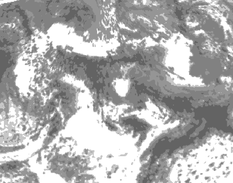 GDPS total cloud 204 hour forecast chart for Canada based on 2026/05/17 1200Z data