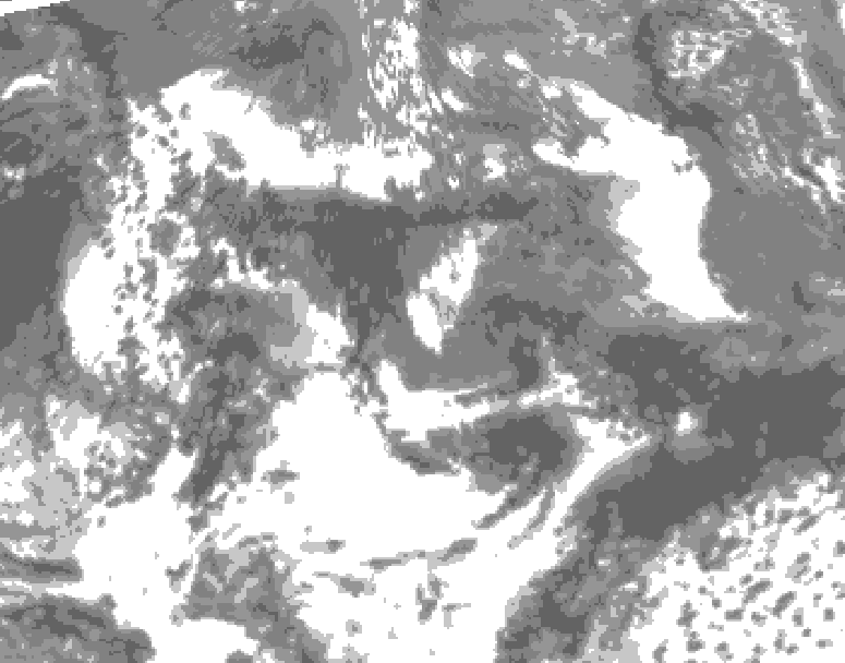 GDPS total cloud 210 hour forecast chart for Canada based on 2026/05/17 1200Z data