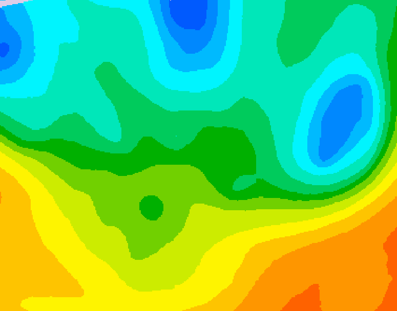 GDPS 500 millibar geopotential height 108 hour forecast chart for Canada based on 2026/05/18 0000Z data