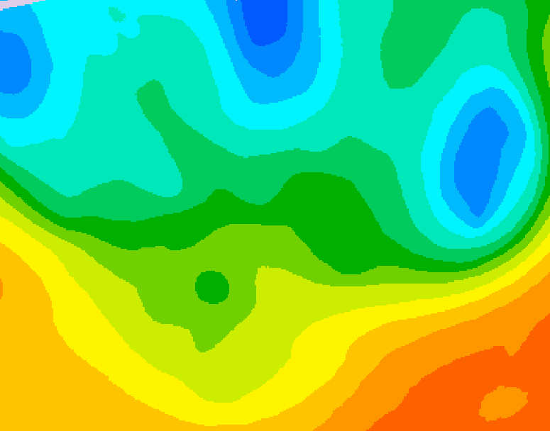 GDPS 500 millibar geopotential height 114 hour forecast chart for Canada based on 2026/05/18 0000Z data