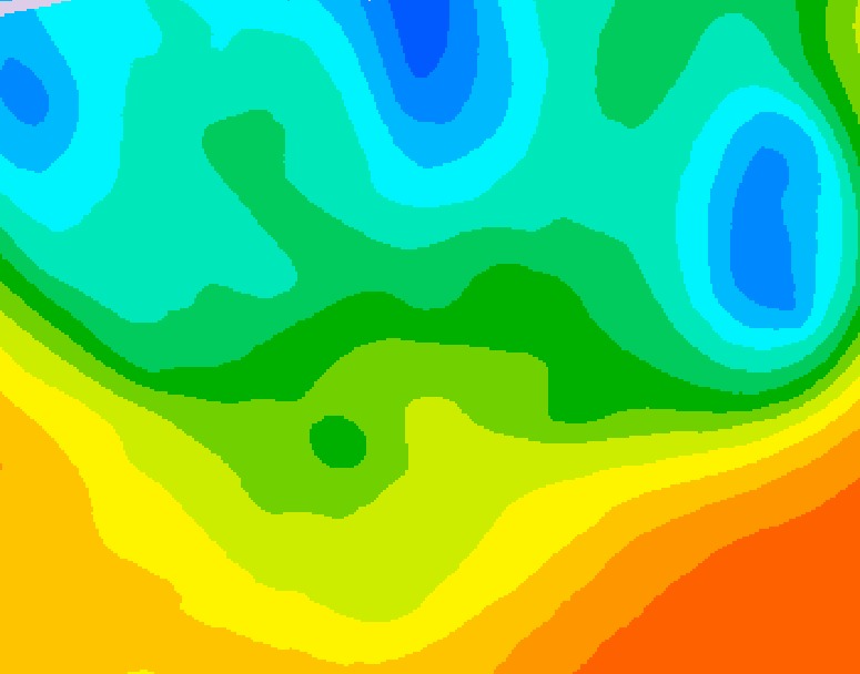 GDPS 500 millibar geopotential height 120 hour forecast chart for Canada based on 2026/05/18 0000Z data