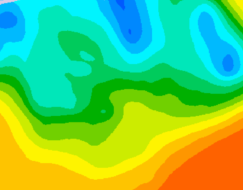 GDPS 500 millibar geopotential height 138 hour forecast chart for Canada based on 2026/05/18 0000Z data